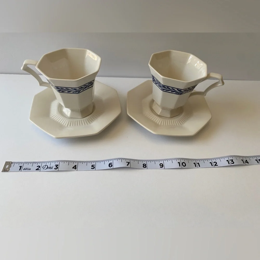 Independence Ironstone Castleton Japan Tea Cups &‎ Saucers